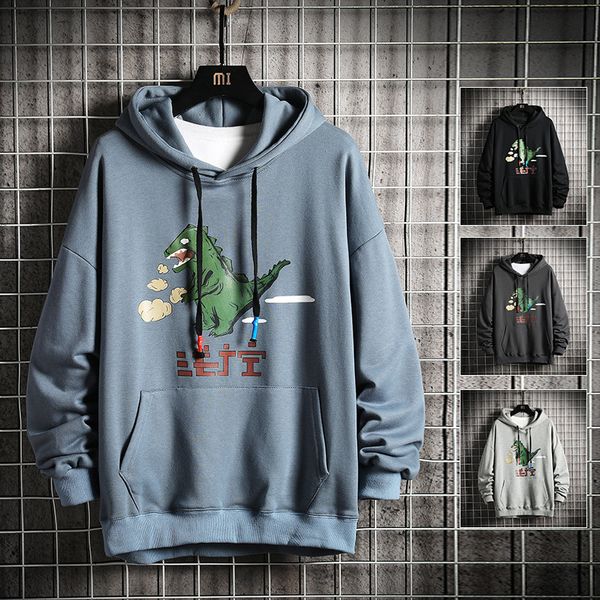 2021 new men spring dinosaur print pullovers sweatshirts mens 6 colors o-neck hoodies male fashion korean sweatshirt 81oq, Black
2021 new men spring dinosaur print pullovers sweatshirts mens 6 colors o-neck hoodies male fashion korean sweatshirt 81oq, Black