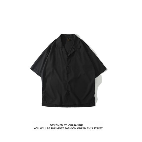 solid color simple short sleeve men's summer trend fattening plus size fat thin versatile shirt coat, White;black
solid color simple short sleeve men's summer trend fattening plus size fat thin versatile shirt coat, White;black