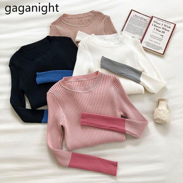 women's sweaters gaganight colorblock sweater women autumn winter long sleeve pullovers o-neck office lady chic korean knit slim, White;black
women's sweaters gaganight colorblock sweater women autumn winter long sleeve pullovers o-neck office lady chic korean knit slim, White;black