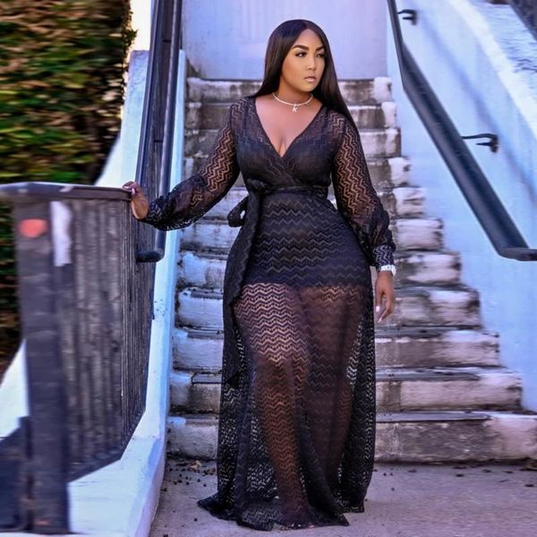 plus size dresses two peiec set v neck see through mesh sling backless a-line women outfits casual party club event, Black
plus size dresses two peiec set v neck see through mesh sling backless a-line women outfits casual party club event, Black
