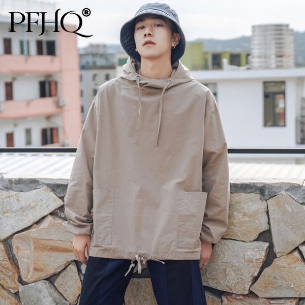 men's hoodies & sweatshirts pfhq 2021 men fashion loose solid color hooded collar long sleeve drawstring thin pullover sweater autumn w, Black
men's hoodies & sweatshirts pfhq 2021 men fashion loose solid color hooded collar long sleeve drawstring thin pullover sweater autumn w, Black