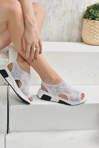 sandals white ruched women 's k239001006, Black