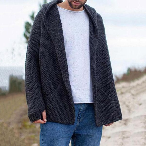 men's sweaters men's sweater cardigan 2021 autumn knit long-sleeved solid color hooded fashion casual jackets male clothes, White;black
men's sweaters men's sweater cardigan 2021 autumn knit long-sleeved solid color hooded fashion casual jackets male clothes, White;black