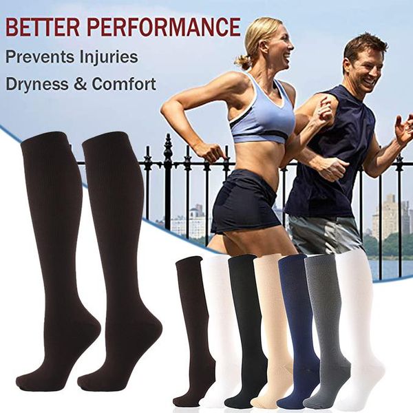 1/7 pair fiber compression calf socks elastic sports socks support stockings for running cycling ys-, Black 
1/7 pair fiber compression calf socks elastic sports socks support stockings for running cycling ys-, Black