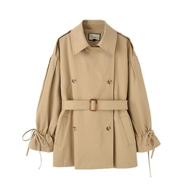 plus size women's windbreaker 2021 autumn new drawstring long sleeve female trench coats with belt fashion slim ladies long coat, Tan;black
plus size women's windbreaker 2021 autumn new drawstring long sleeve female trench coats with belt fashion slim ladies long coat, Tan;black
