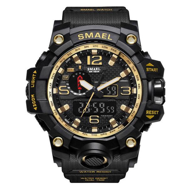 wristwatches casual men multi-function dual display dial outdoor waterproof sports watch chronograph quartz, Slivery;brown
wristwatches casual men multi-function dual display dial outdoor waterproof sports watch chronograph quartz, Slivery;brown