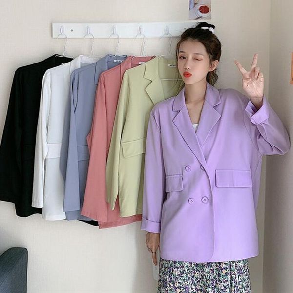 women's suits & blazers womens autumn loose korean style streetwear chic elegant casual female outwear stylish fashion thin daily cloth, White;black
women's suits & blazers womens autumn loose korean style streetwear chic elegant casual female outwear stylish fashion thin daily cloth, White;black