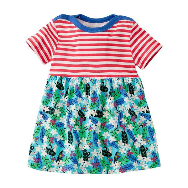 girl's dresses little maven summer kids clothing red striped short-sleeved printed patchwork o-neck knitted 1-6yrs cotton girls, Red;yellow
girl's dresses little maven summer kids clothing red striped short-sleeved printed patchwork o-neck knitted 1-6yrs cotton girls, Red;yellow
