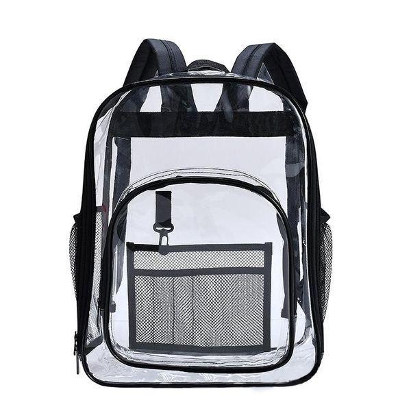 new pvc waterproof transparent school bag see through backpacks large capacity backpack solid clear backpack
new pvc waterproof transparent school bag see through backpacks large capacity backpack solid clear backpack