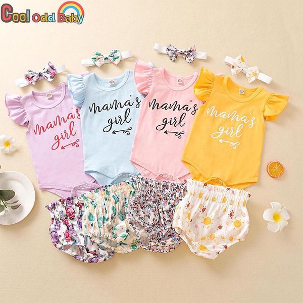 clothing sets summer born baby girls clothes set ruffled short sleeve mama's girl letter pp floral shorts headband 3pcs infant outfits, White
clothing sets summer born baby girls clothes set ruffled short sleeve mama's girl letter pp floral shorts headband 3pcs infant outfits, White