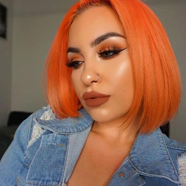lace wigs iamyou colorful orange frontal wig 13x4 short bob grey red blue transparent pre plucked human hair for women, Black;brown
lace wigs iamyou colorful orange frontal wig 13x4 short bob grey red blue transparent pre plucked human hair for women, Black;brown