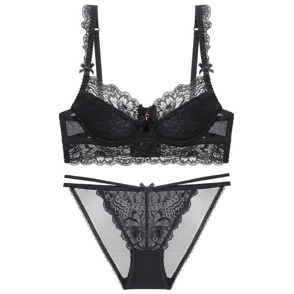 bras sets women underwire push up thin bra lace lingerie ladies underwear and panties set, Red;black
bras sets women underwire push up thin bra lace lingerie ladies underwear and panties set, Red;black