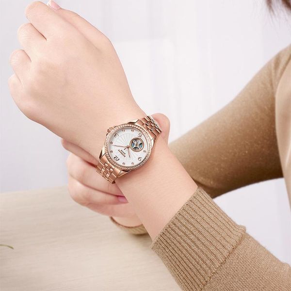wristwatches ruimas brand watch 2021 fashion hollow female strong temperament automatic mechanical, Slivery;brown
wristwatches ruimas brand watch 2021 fashion hollow female strong temperament automatic mechanical, Slivery;brown