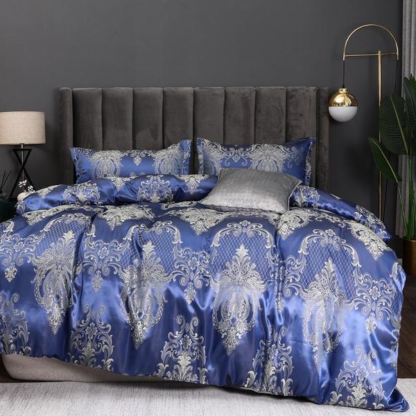 bedding sets jacquard set luxury king size bed linen satin polyester cover for double beds nordic duvet
bedding sets jacquard set luxury king size bed linen satin polyester cover for double beds nordic duvet