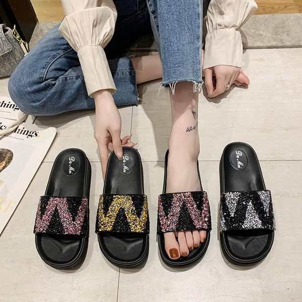 slippers women summer shoes slides platform pantofle med soft flat 2021 rome pu bling rubber fabric house slippers platform shoe, Black
slippers women summer shoes slides platform pantofle med soft flat 2021 rome pu bling rubber fabric house slippers platform shoe, Black