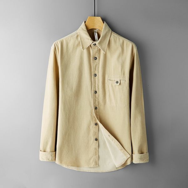 2021 autumn new retro corduroy casual long-sleeved brand shirts male fashion shirt for men chemise camisa 02db, White
2021 autumn new retro corduroy casual long-sleeved brand shirts male fashion shirt for men chemise camisa 02db, White