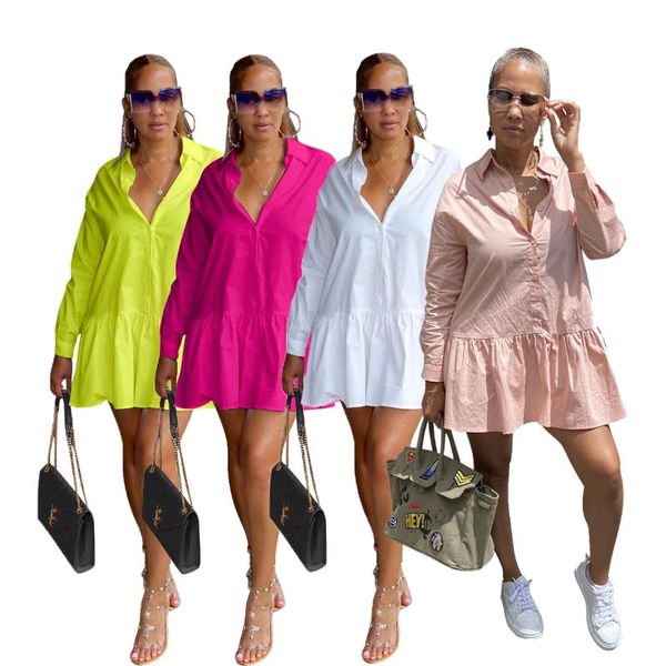 casual dresses solid shirt mini women dress v neck ruffles patchwork long sleeve a-line loose for streetwear clothing, Black;gray
casual dresses solid shirt mini women dress v neck ruffles patchwork long sleeve a-line loose for streetwear clothing, Black;gray