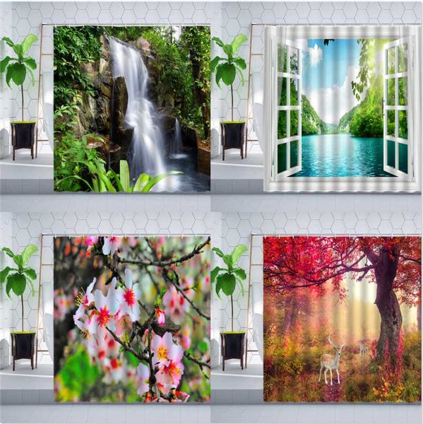 shower curtains spring natural scenery curtain waterfall cherry blossom green leaves plant flowers wall decor bathroom polyester
shower curtains spring natural scenery curtain waterfall cherry blossom green leaves plant flowers wall decor bathroom polyester
