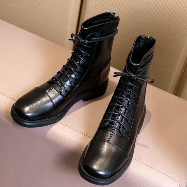 boots cross tied shoes woman 2021 est low heels ladies motorcycle female genuine leather ankle working casual, Black
boots cross tied shoes woman 2021 est low heels ladies motorcycle female genuine leather ankle working casual, Black