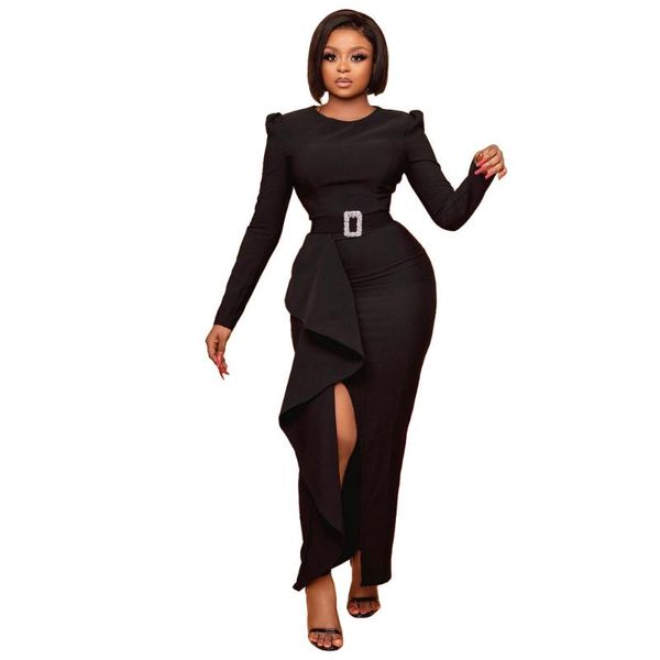 casual dresses hhdmv 2021 autumn solid elegant night club spit long dress full sleeve women thin pencil maxi, Black;gray
casual dresses hhdmv 2021 autumn solid elegant night club spit long dress full sleeve women thin pencil maxi, Black;gray