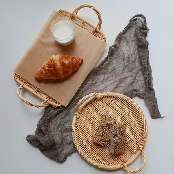 dishes & plates woven rattan fruit basket bread serving tray with handles tea display organizer
dishes & plates woven rattan fruit basket bread serving tray with handles tea display organizer