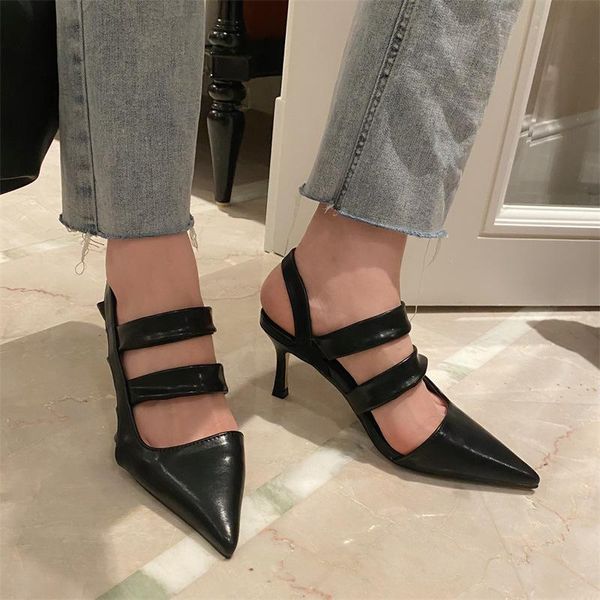 sandals leopard land 2021 summer women's shoes fashion pointed high heels hollow shallow mouth elastic band women cwf, Black
sandals leopard land 2021 summer women's shoes fashion pointed high heels hollow shallow mouth elastic band women cwf, Black