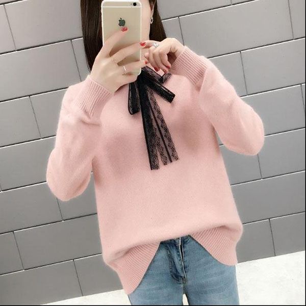 womens clothing knitted sweaters new loose oversized sweaters bow neck long sleeve pullover sweater 5 color women sweaters 76h, White;black
womens clothing knitted sweaters new loose oversized sweaters bow neck long sleeve pullover sweater 5 color women sweaters 76h, White;black