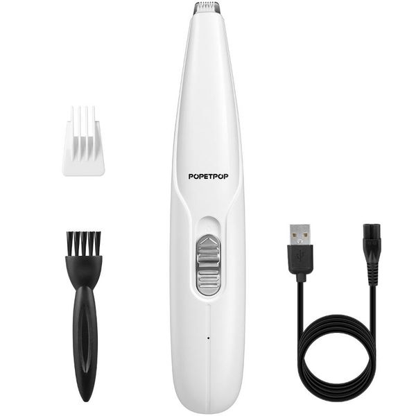 dog grooming popetpop pet hair clipper rechargeable kit adjustable multi-functional feet shaver (white)
dog grooming popetpop pet hair clipper rechargeable kit adjustable multi-functional feet shaver (white)