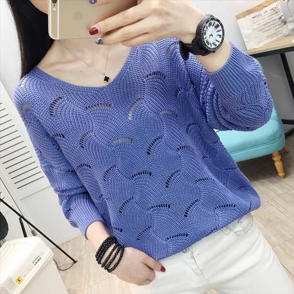 woman pullover womens loose women sweaters v neck sweater, hollow out sweater for spring femme chandails, White;black
woman pullover womens loose women sweaters v neck sweater, hollow out sweater for spring femme chandails, White;black