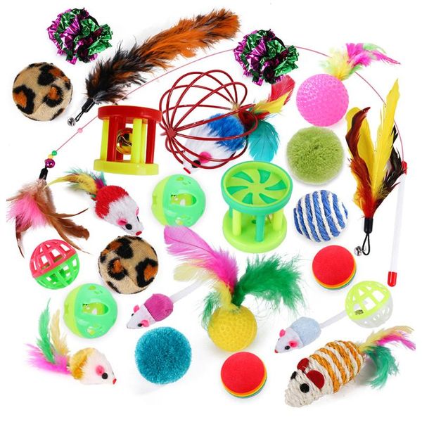 cat toys 26pcs pet toy mouse sisal ball feather stick feathers plush for cats catnip interactive kitten pole set
cat toys 26pcs pet toy mouse sisal ball feather stick feathers plush for cats catnip interactive kitten pole set