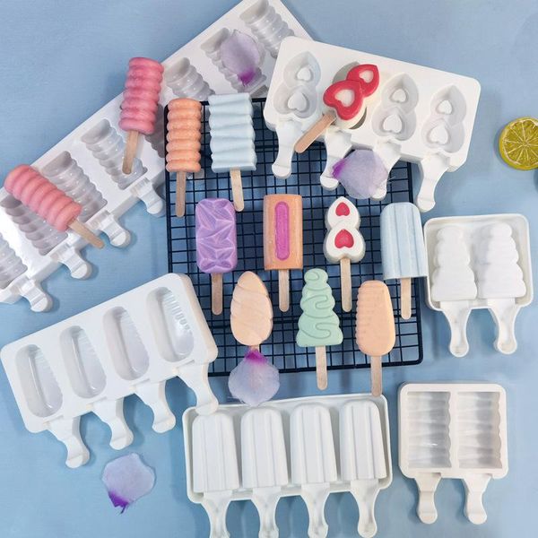 baking moulds silicone ice cream molds 4 cell cube tray safe popsicle maker diy homemade er lolly mould home tools
baking moulds silicone ice cream molds 4 cell cube tray safe popsicle maker diy homemade er lolly mould home tools