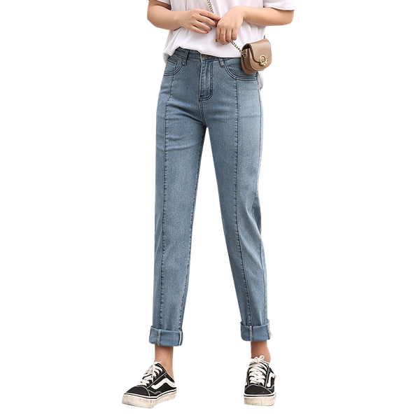 spring autumn winter cotton casual denim korean pants oversized high waist jeans women, Blue
spring autumn winter cotton casual denim korean pants oversized high waist jeans women, Blue
