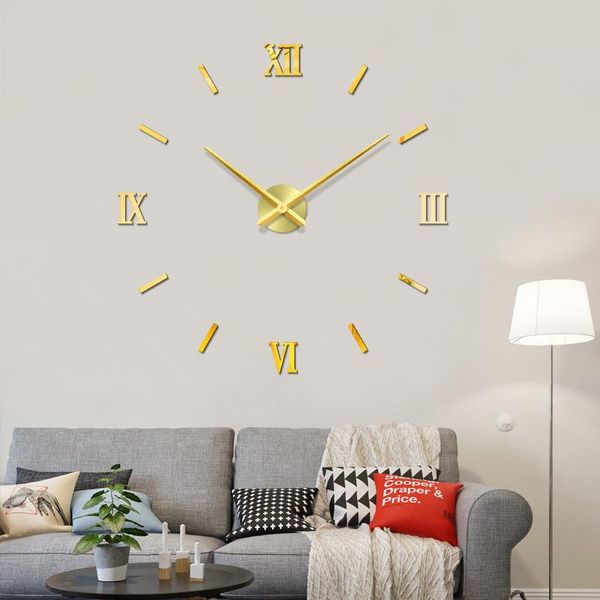 wall clocks 48" large clock watch horloge 3d diy acrylic mirror stickers home decor living room quartz needle reloj de pared
wall clocks 48" large clock watch horloge 3d diy acrylic mirror stickers home decor living room quartz needle reloj de pared