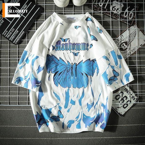 men's t-shirts white mens hip hop t shirts harajuku butterfly print short sleeve shirt cotton oversize streetwear fashion tees, White;black
men's t-shirts white mens hip hop t shirts harajuku butterfly print short sleeve shirt cotton oversize streetwear fashion tees, White;black
