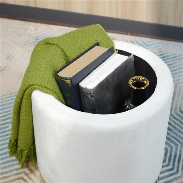 living room furniture storage ottoman set round velvet footrest modern vanity stool seat with golden steel base removable lid for bedroom
living room furniture storage ottoman set round velvet footrest modern vanity stool seat with golden steel base removable lid for bedroom