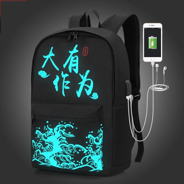 backpack usb charging luminous schoolbag for teenage teenagers bookbag to school bag student book boys girls
backpack usb charging luminous schoolbag for teenage teenagers bookbag to school bag student book boys girls