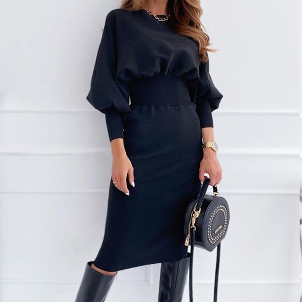 casual dresses elegant woomen o-neck lantern sleeve bodycon dress autumn winter long pencil office lady clubwear, Black;gray
casual dresses elegant woomen o-neck lantern sleeve bodycon dress autumn winter long pencil office lady clubwear, Black;gray