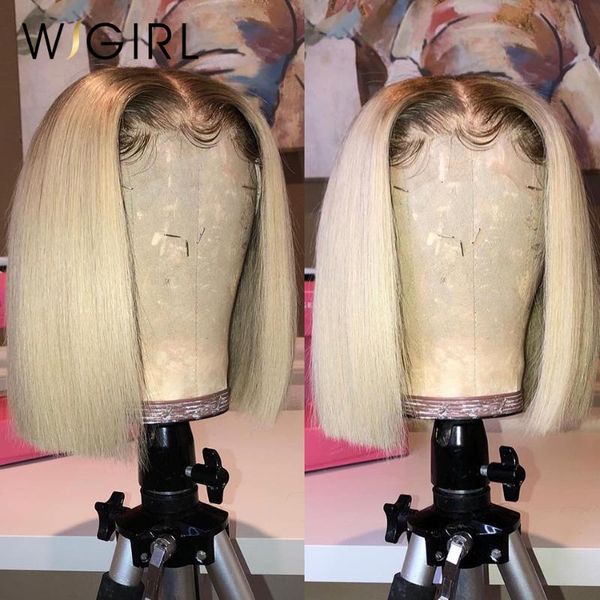 lace wigs blonde front human hair wig brazilian remy colored 1b 613 short bob transparent frontal for black women, Black;brown
lace wigs blonde front human hair wig brazilian remy colored 1b 613 short bob transparent frontal for black women, Black;brown