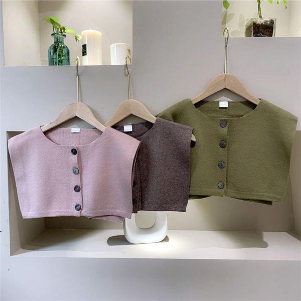 scarves button knitted shawl women's spring and autumn korean shoulder imitate wool scarf decoration, Blue;gray
scarves button knitted shawl women's spring and autumn korean shoulder imitate wool scarf decoration, Blue;gray