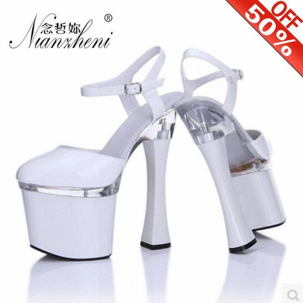 7 inches coarse heel high heels lady shoes patent leather nightclub stage pole dance show models party full dress mature, Black
7 inches coarse heel high heels lady shoes patent leather nightclub stage pole dance show models party full dress mature, Black