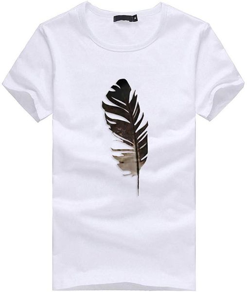 men's t-shirts 2021 summer loose short-sleeved leaf feather printed cotton high-quality casual and comfortable oversized t-shirt, White;black
men's t-shirts 2021 summer loose short-sleeved leaf feather printed cotton high-quality casual and comfortable oversized t-shirt, White;black
