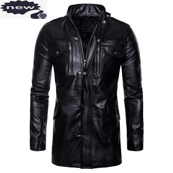 men's jackets clothing black men coat long windbreakers mens pu leather jacket plus size chaqueta hombre m-5xl, Black;brown 
men's jackets clothing black men coat long windbreakers mens pu leather jacket plus size chaqueta hombre m-5xl, Black;brown