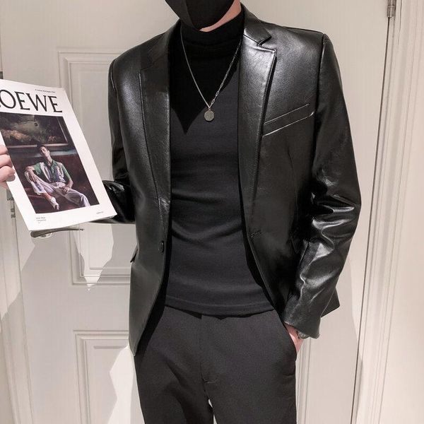 men's jackets autumn and winter social guy leather jacket suit single west slim fit a236-xz-161-p130, Black;brown
men's jackets autumn and winter social guy leather jacket suit single west slim fit a236-xz-161-p130, Black;brown