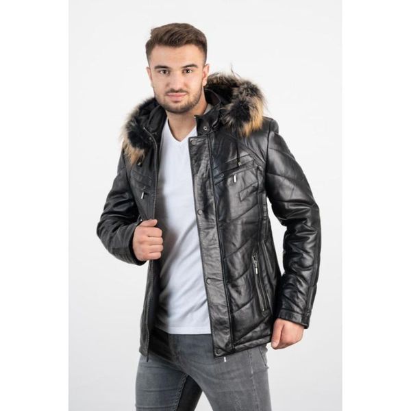 men's leather & faux genuine coats jacket 1st grade sheepskin coat vintage formal casual winter so, Black
men's leather & faux genuine coats jacket 1st grade sheepskin coat vintage formal casual winter so, Black