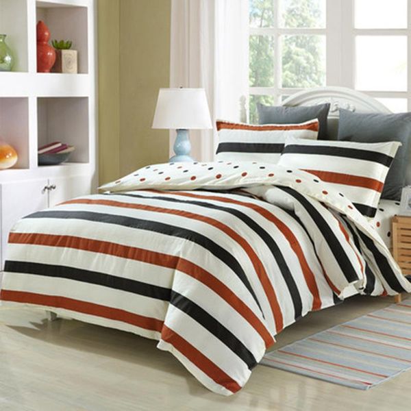 bedding sets 4pcs striped set cotton printed twin full king duvet cover bed sheet pillowcase bedclothes
bedding sets 4pcs striped set cotton printed twin full king duvet cover bed sheet pillowcase bedclothes