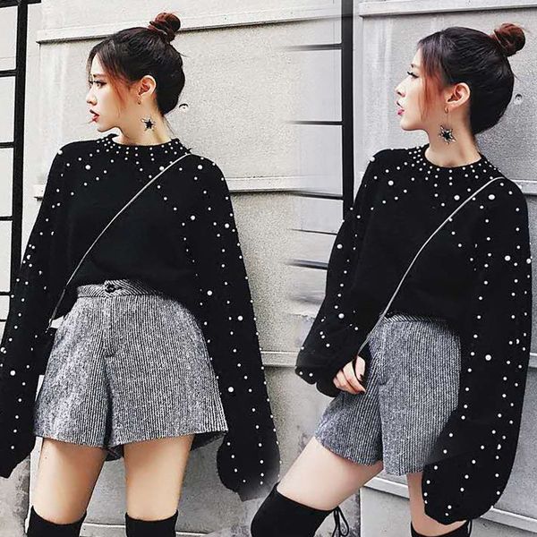 new women 2021 spring autumn beaded long sleeve knitted sweater and shorts set female casual loose pullovers two piece sets a630rg8s, Gray
new women 2021 spring autumn beaded long sleeve knitted sweater and shorts set female casual loose pullovers two piece sets a630rg8s, Gray