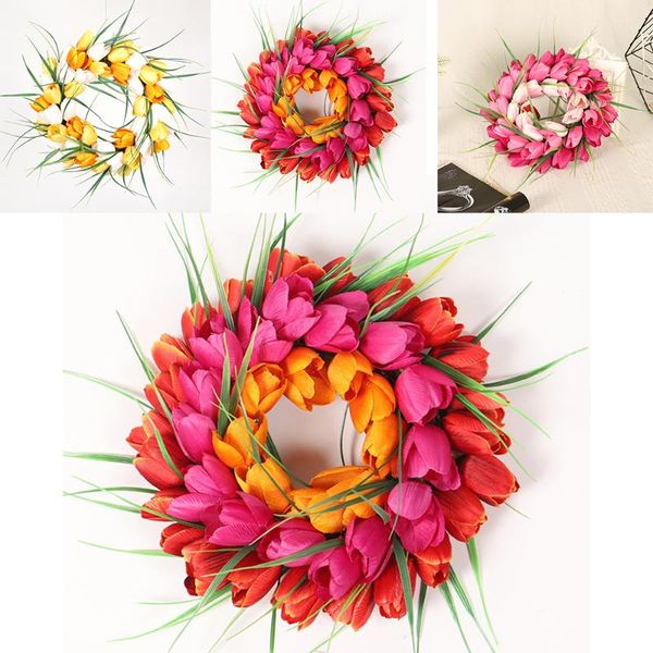 decorative flowers & wreaths 30cm artificial tulip wreath door garland home garden wall art decor wedding engagement anniversary decorations
decorative flowers & wreaths 30cm artificial tulip wreath door garland home garden wall art decor wedding engagement anniversary decorations
