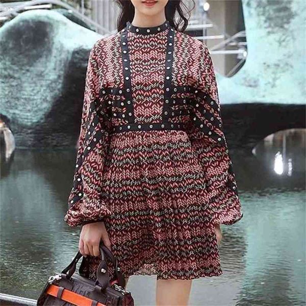 striped dress women long sleeve front diamond inlay female elegant print pleated midi dresses autumn vestidos 210603, Black;gray
striped dress women long sleeve front diamond inlay female elegant print pleated midi dresses autumn vestidos 210603, Black;gray