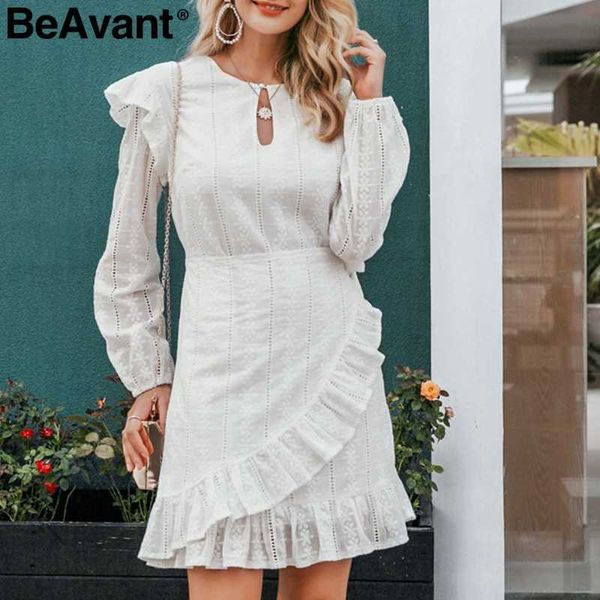 beavant elegant cotton women dress puff sleeve ruffle straight female mini dress casual autumn winter office ladies party dress 210709, Black;gray
beavant elegant cotton women dress puff sleeve ruffle straight female mini dress casual autumn winter office ladies party dress 210709, Black;gray