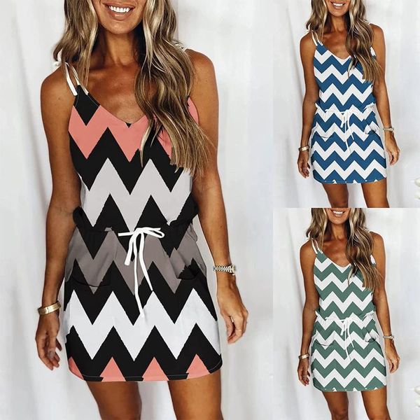 casual dresses summer dress women stripe print v-neck split sleeveless tank mini vestido robe, Black;gray
casual dresses summer dress women stripe print v-neck split sleeveless tank mini vestido robe, Black;gray